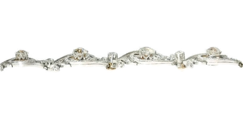 Belle Epoque diamond flexible bracelet by Emile Olive (image 7 of 19)